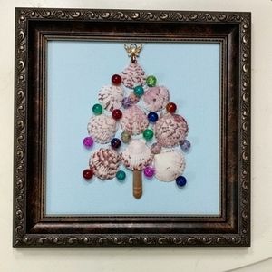 Shell Christmas Tree Artisan Handmade!